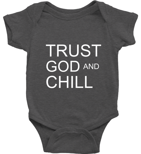 Toddler Kid Youth T-Shirt Baby Bodysuit Trust God and Chill Positive Graphic Tee - Picture 32 of 36