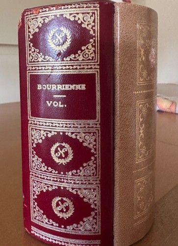 Vintage Book Library Bookends Mid-Century Italian Leather Gilt Trim - Picture 11 of 22