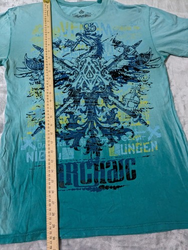 Camiseta Archaic Affliction Para Hombre L Tie Dye Motociclista Patinador Y2K Hecha en EE. UU. LEER - Imagen 10 de 17