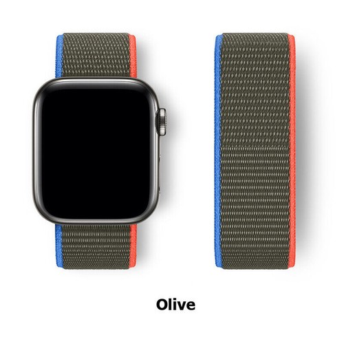 Correa de nailon para Apple Watch Series Ultra 8 7 6 SE correa pulsera accesorios bucle - Imagen 115 de 135