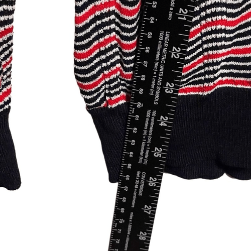 Desigual- Women’s Jers Laura Sweater Navy & Red Stripe, Size Large - Picture 7 of 13