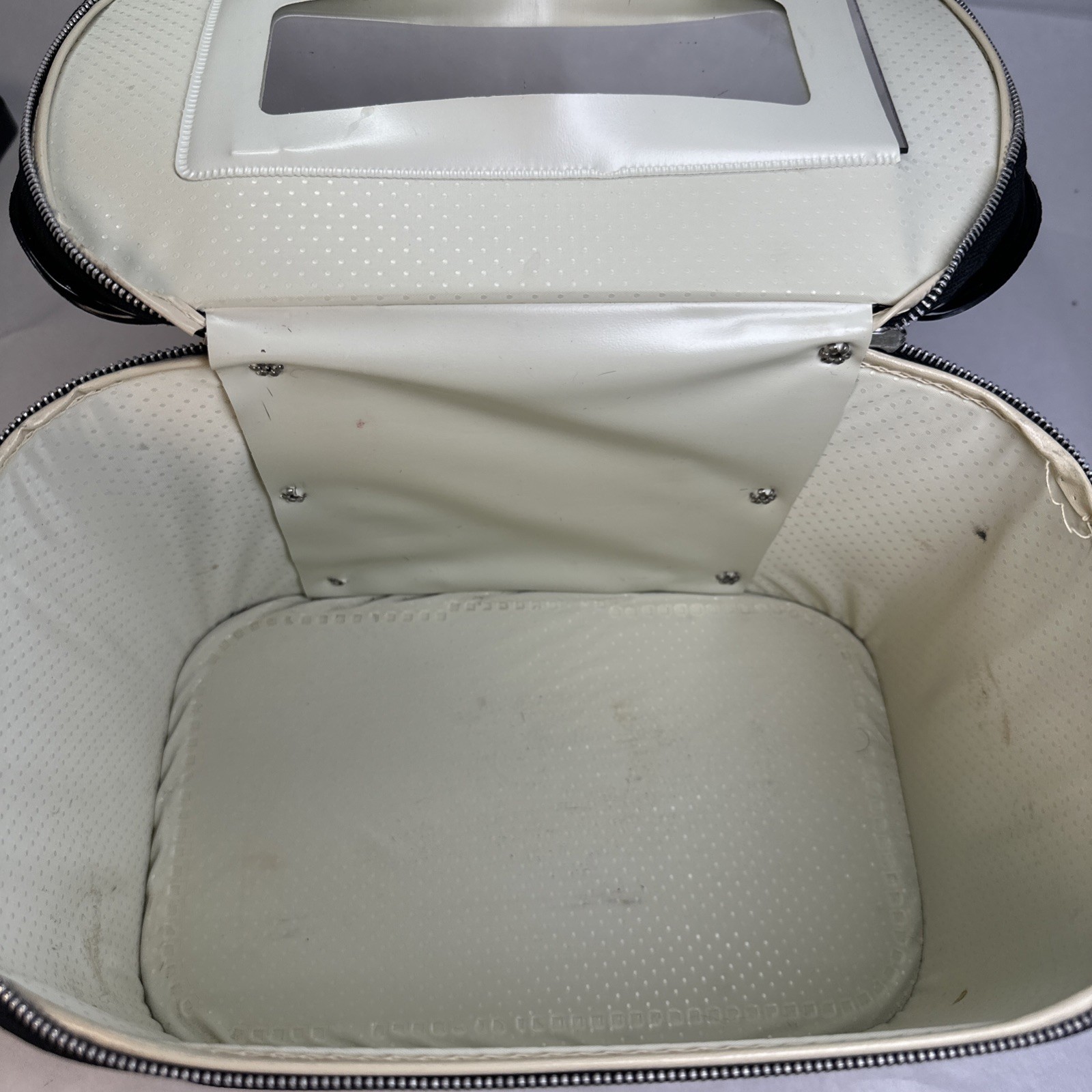 Vtg 1962 Barbie by Ponytail Train Case Mattel Zipper Doll Carry Storage