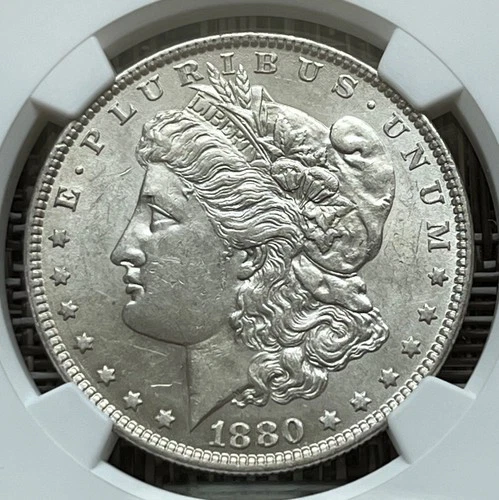 1880-O Morgan dollar, NGC AU58