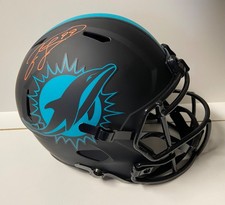 Jason Taylor Miami Dolphins Full Size Lunar Signed Helmet Beckett BAS Auto