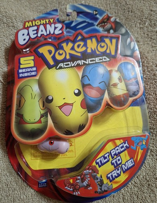 #ad #ad Pokemon Advanced Mighty Beanz; Sealed Booster Pack 2004 #33 Brook showing $74.99
