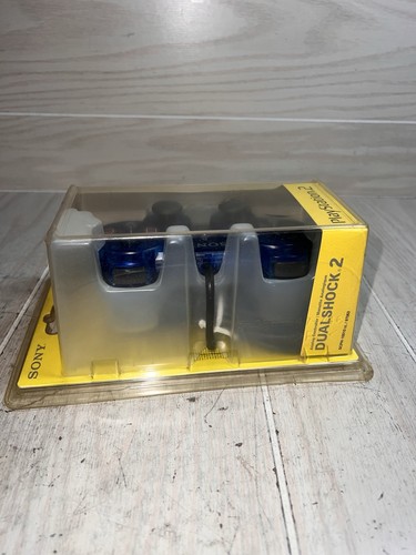 NEW SEALED OEM PS2 PLAYSTATION 2 DUALSHOCK 2 OCEAN BLUE CONTROLLER SCPH-10010 - Picture 6 of 17