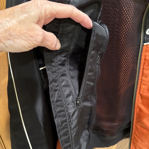 Harley Davidson Men's  Black/Orange  Lined Nylon Jacket Coat Excellent Size 2XL - Picture 8 of 23