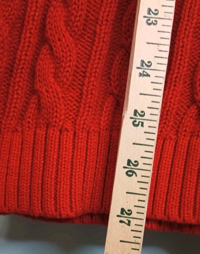Lauren Ralph Lauren Women's Long sleeve Sweater Sz 2X Red Cable Knit READ DESCR - Picture 9 of 12