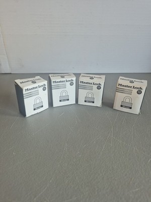 Master Lock 4 PACK! Stainless Steel Keyed Alike Padlock 22KA-337 1-1/2'' Steel
