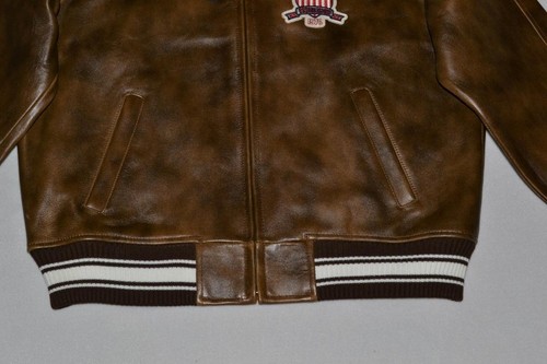 CHAQUETA AVIREX AUTÉNTICA EDICIÓN LIMITADA OMBRE ICON VINTAGE MARRÓN NUEVA TODAS LAS TALLAS - Imagen 4 de 7