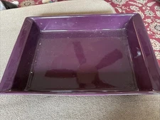 Emile Henry Purple Glazed Stoneware Baking Dish France 11.5”x9” (TD)