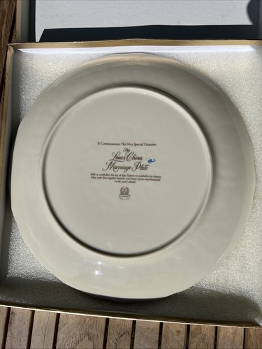 Vintage Lenox China Wedding Bells Marriage Plate 12.5 In Gold Edge Platter - Picture 18 of 22