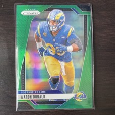 2024 Panini Prizm Aaron Donald 172 Green Prizm Los Angeles Rams