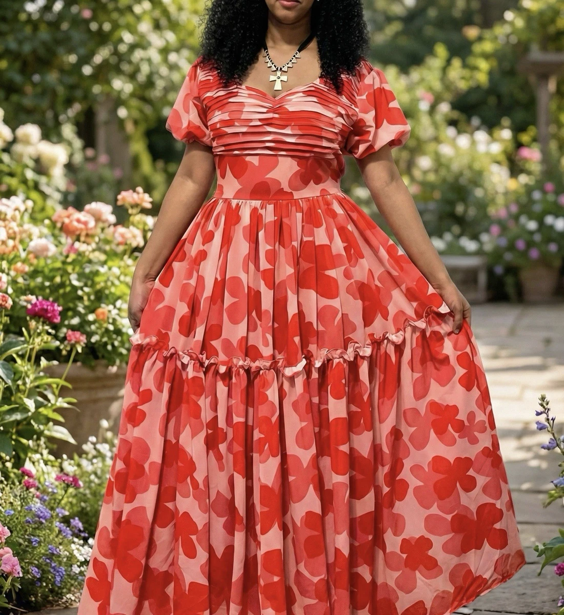 satin fashion dress Ayla Pleated Satin Gown