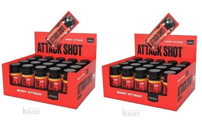 (EUR 33,36/L) 2er-Pack - Body Attack - ATTACK SHOT - 2 x Karton 20 x 60ml