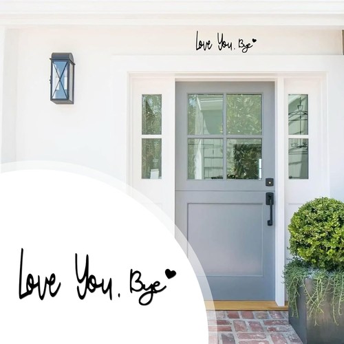 Love You Bye Schild über Tür, Metalltür (12 x 18) Zoll, LOVE YOU. BYE1 - Bild 4 von 6