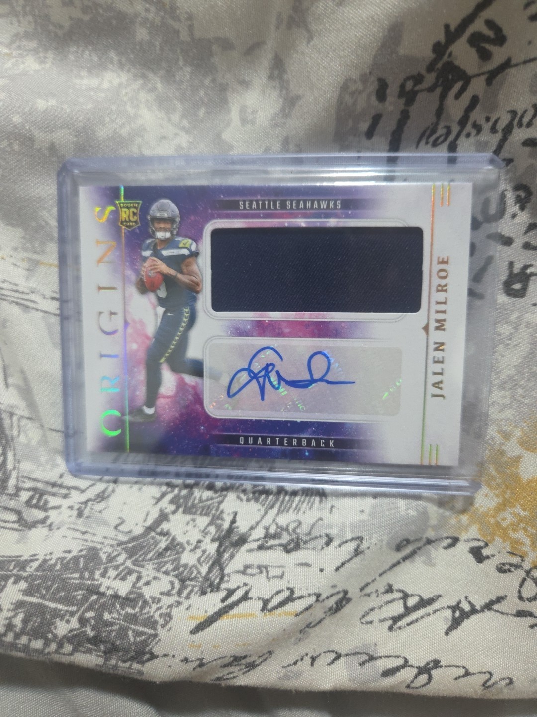 2025 Panini Origins RPA RC Patch Auto Jalen Milroe RJJ-JME