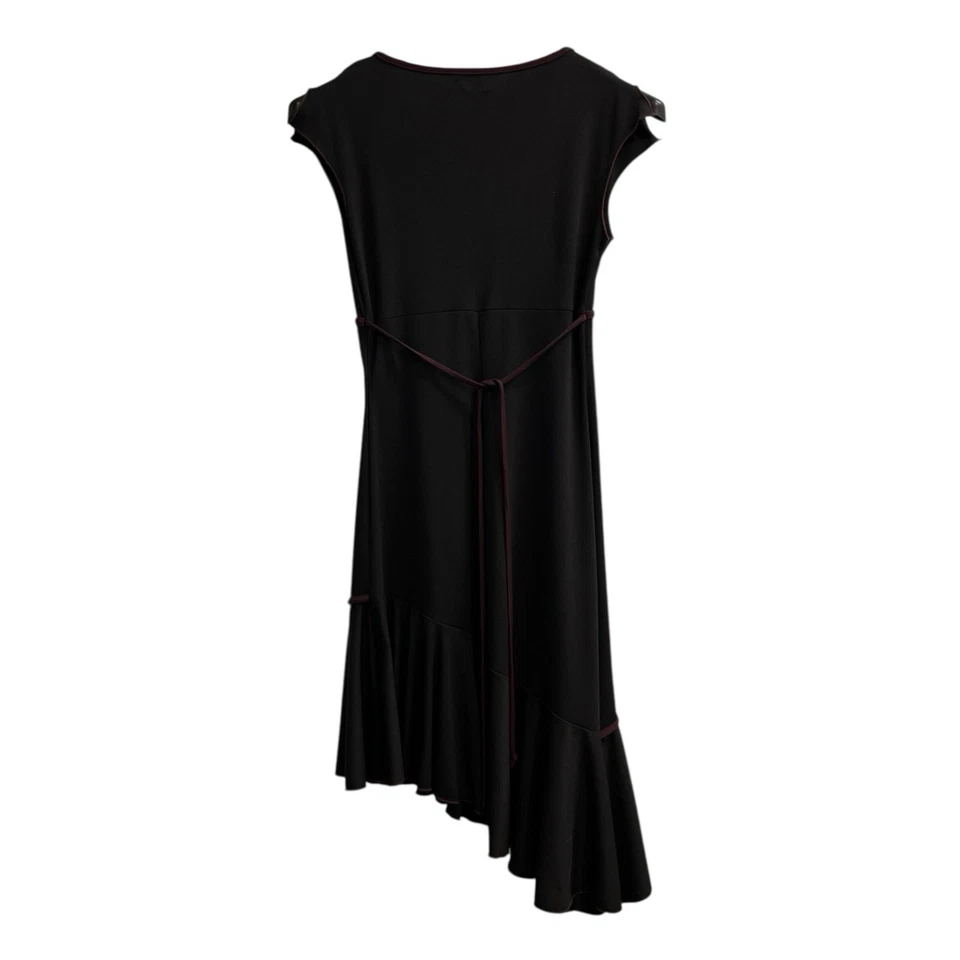 Vestido Vintage Ruby Rox Y2K S Negro Babydoll Borde Púrpura Oscuro Hada Asimétrica Foto 4 de 4