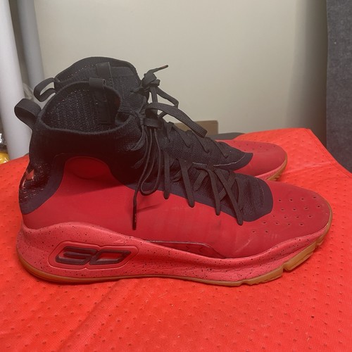Under Armour Curry 4 rot/schwarz/gummi Gr. 13 Herren RAR - Bild 6 von 11