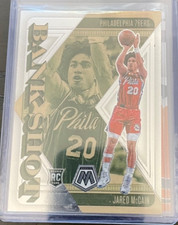 Jared McCain 2024-25 Panini Mosaic - Bank Shot #15 Rookie (RC) 76ers SP #15