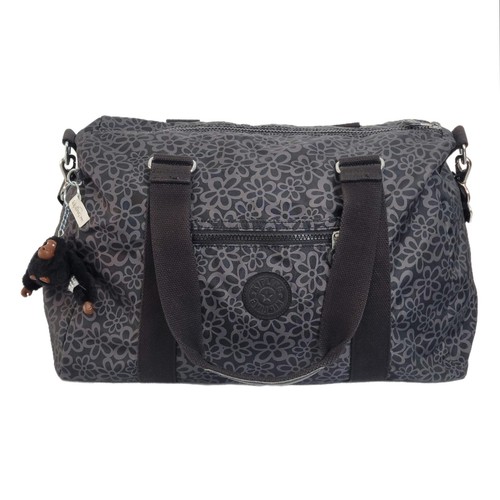 Kipling Borsone Weekender Floreale Grigio Nero