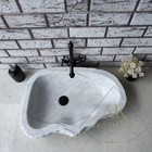Unshaped Marble Bathroom Sink – Handcrafted Chiseled Washbasin