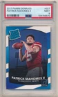 PATRICK MAHOMES 2017 PANINI DONRUSS #327 RC RATED ROOKIE CHIEFS SP PSA 9 MINT