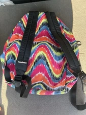 Yak Pak Multi Colored Rainbow Student Backpack Adjustable Straps