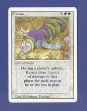 1994 Magic the Gathering - Karma - Enchantment - Revised MTG