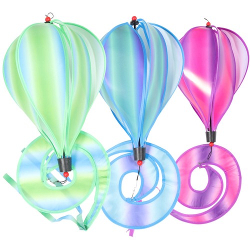 3 Pcs Hot Air Balloon Windmill Spinner Garden Whirligig Spinners - 第 8/12 張圖片