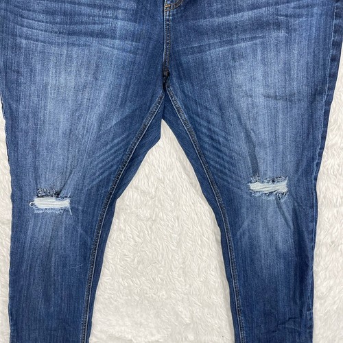 Kut from the Kloth Catherine Slouchy Boyfriend Jeans Plus Size 18 Dark Wash J3E - Picture 2 of 7