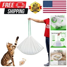 40 Count Cat litter Box Liners, 36" x 16" Large Extra Durable Heavy Duty Litt...
