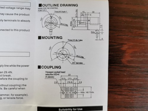 1PCS NEW OMRON 600P Incremental Rotary Encoder 600p/r 5-24v DC E6B2-CWZ6C NPN ## - Picture 8 of 16