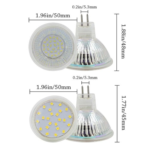 220V/12V 5W/3W Mini LED Light Bulbs MR11/MR16/GU10 Spotlight Lamp Halogen Bulb - Picture 2 of 12