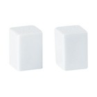Square Salt Pourer 5.5x3.5cm White Vitrified Porcelain Stylish Table Shaker 6