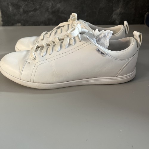 Cole Haan White Solid Shoes Women 7.5 Casual Leather Sneakers - Picture 4 of 7
