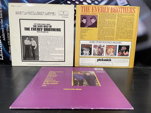 3x The Everly Brothers Job Lot LP Album Vinyl Record Pop 60's Cathy’s Very Best - Picture 2 of 12