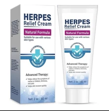 Herpes Relief Cream Natural Formula Multi-Symptom Advance Therapy
