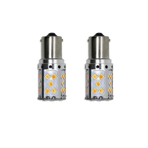 Amber Lenses w/LED Bulbs Front Turn Signal Light For 86-18 Mercedes W463 G-Class - Picture 8 of 14