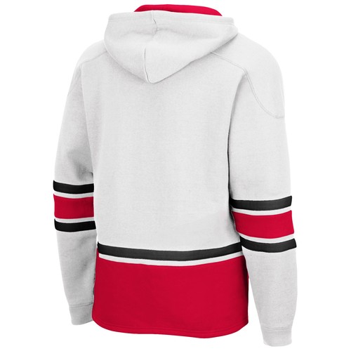 Men's Colosseum White Ohio State Buckeyes Lace Up 3.0 Pullover Hoodie - Picture 3 of 3
