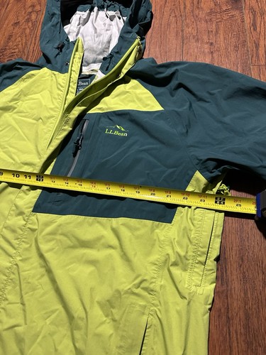 LL Bean Chaqueta Para Hombres Medio Azul Abrigo de Lluvia Cremallera Completa Impermeable TEK 02 Adulto - Imagen 4 de 8