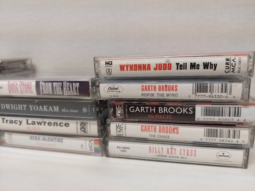 Classic Country 80's Cassette Tapes Lot Of 14 Garth Brooks, Clint Black Reba - Picture 6 of 8