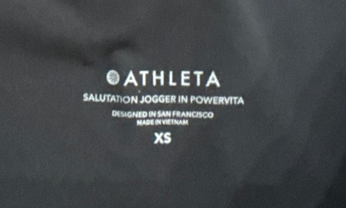 Athleta XS Black Salutation Jogger in Powervita Pants Pant 531288 - 第 2/9 張圖片