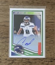 COBY BRYANT | 2025 Panini Score Football - Auto Seattle Seahawks NO. 268 (AU)