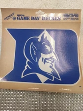 Duke Blue Devils Game Day Decal Static Cling New But Old Stock (4" x 5.25")