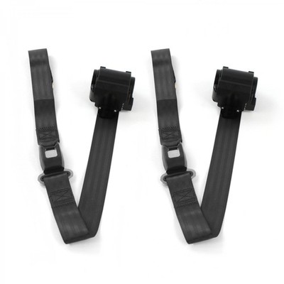 AMC AMX 1967 - 1974 Standard 2pt BK Retract Bucket Seat Belt Kit-2 Belts