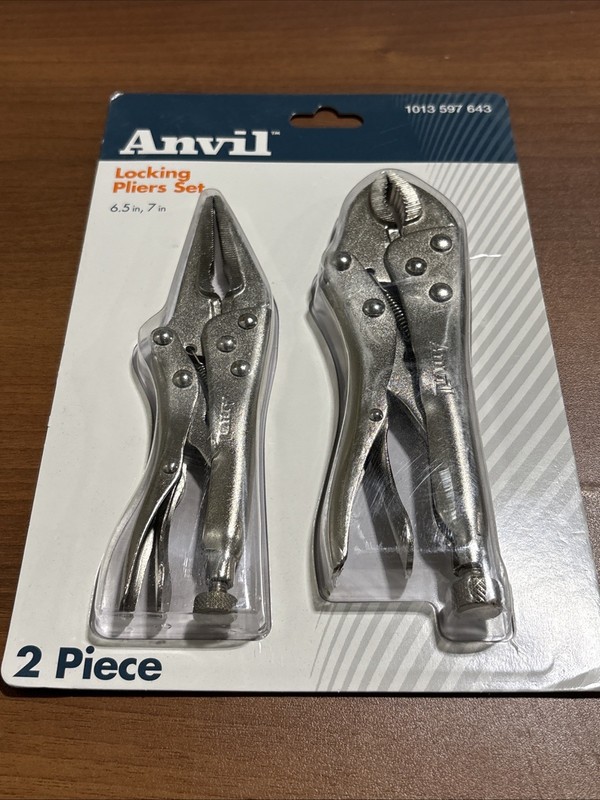Anvil 2-Piece Locking Pliers Set 1013597643