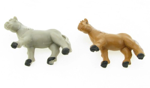 2x Schleich CLASSICS Pferde - 12405 + 12406 Haflinger grau, braun Horse Pferd - Picture 4 of 4