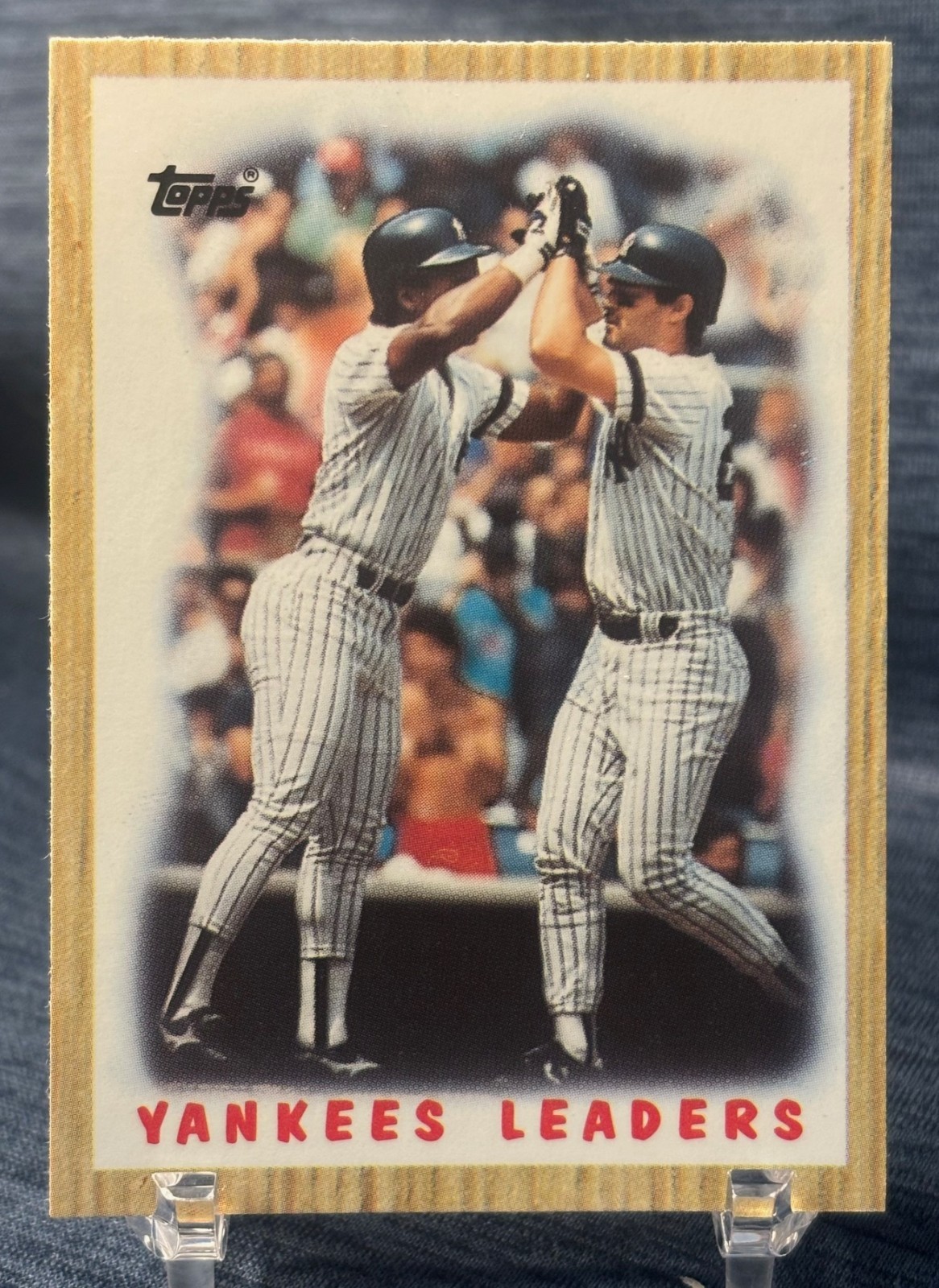 1987 TOPPS TIFFANY COLLECTORS SET #406 - YANKS LDRS - DON MATTINGLY /R HENDERSON