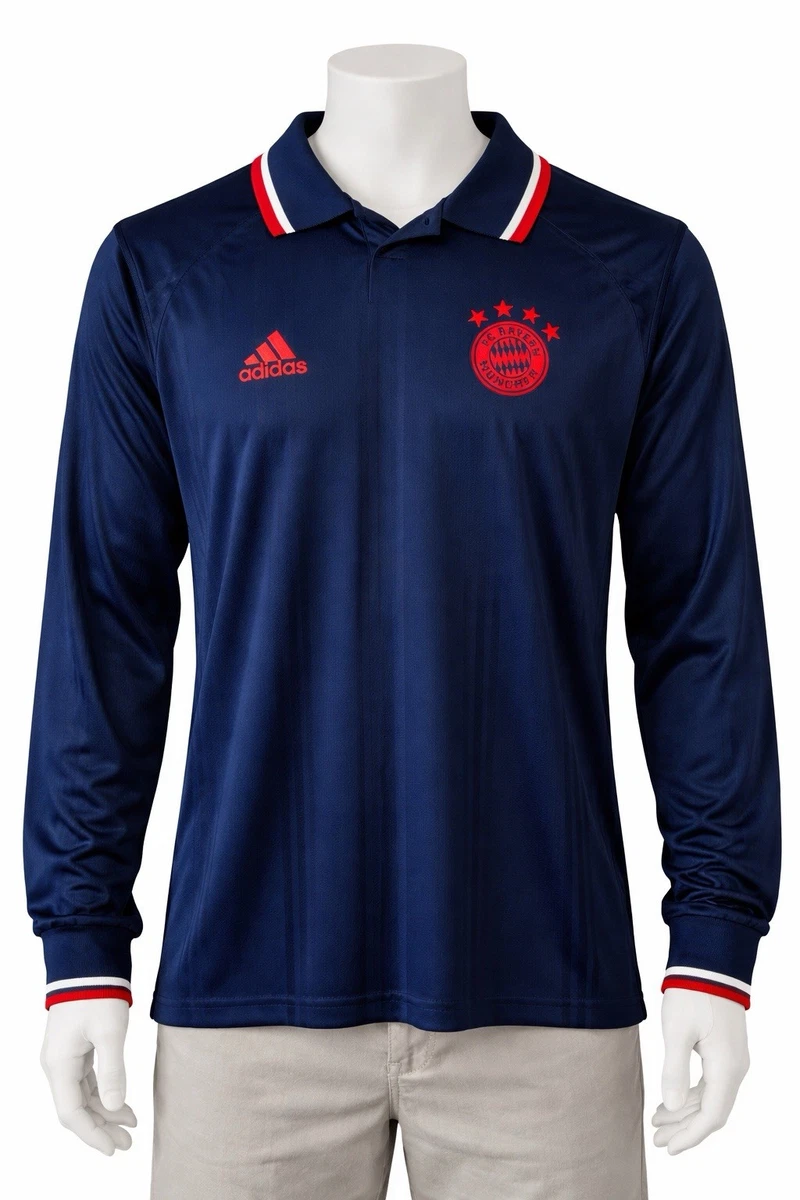 FC Bayern München  シャツ ダークブルー Las mejores ofertas en Bayern Munich camisas azul Club